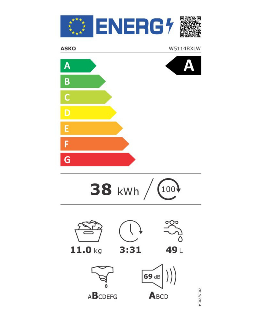 Energieetikette Waschmaschine STYLE W 5114RXL W