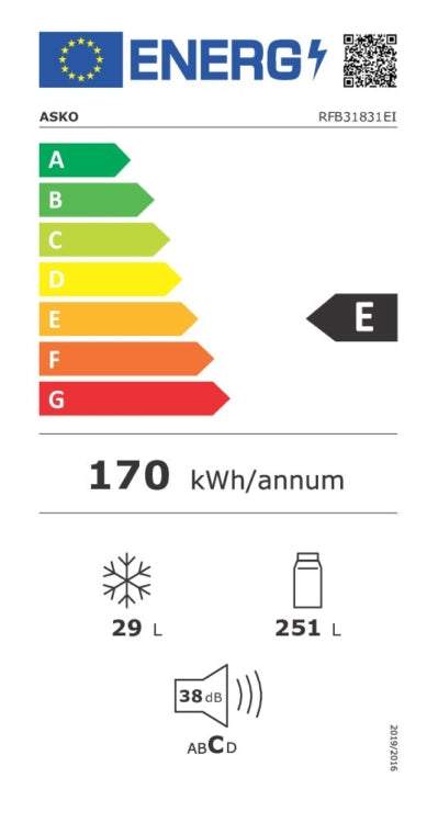 ASKO Kühlschrank RFB31831EI