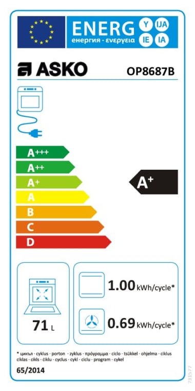 ASKO Pyrolyse Backofen OP8687BBH-1