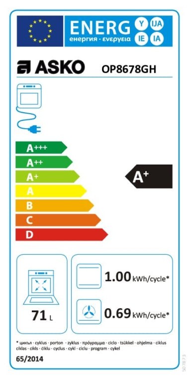 ASKO Pyrolyse Backofen OP8678GH-1
