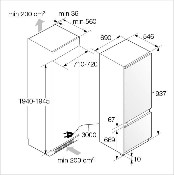 ASKO Kühl-Gefrier-Kombination RBC 597 SND1