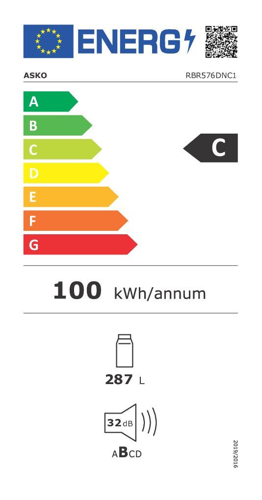 Energieetikette Kühlschrank RBR 576 DNC 1