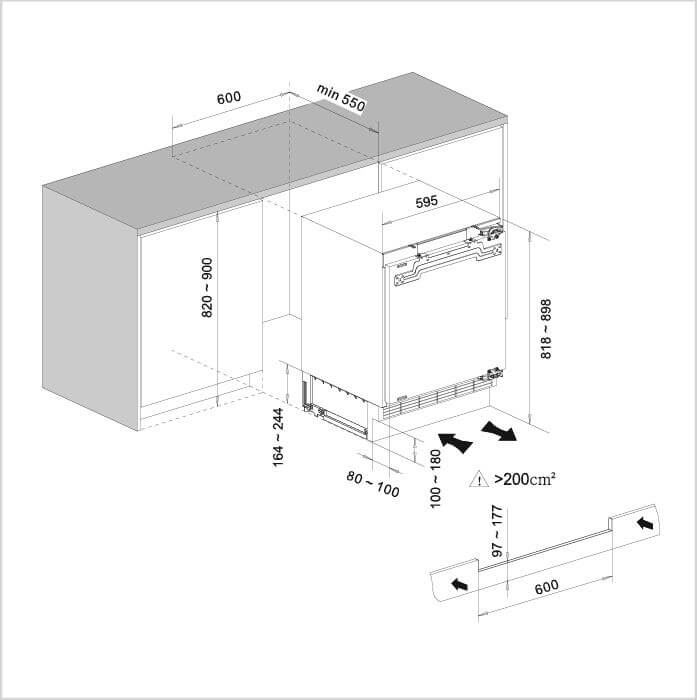 ASKO Unterbaukühlschrank R 22881 I