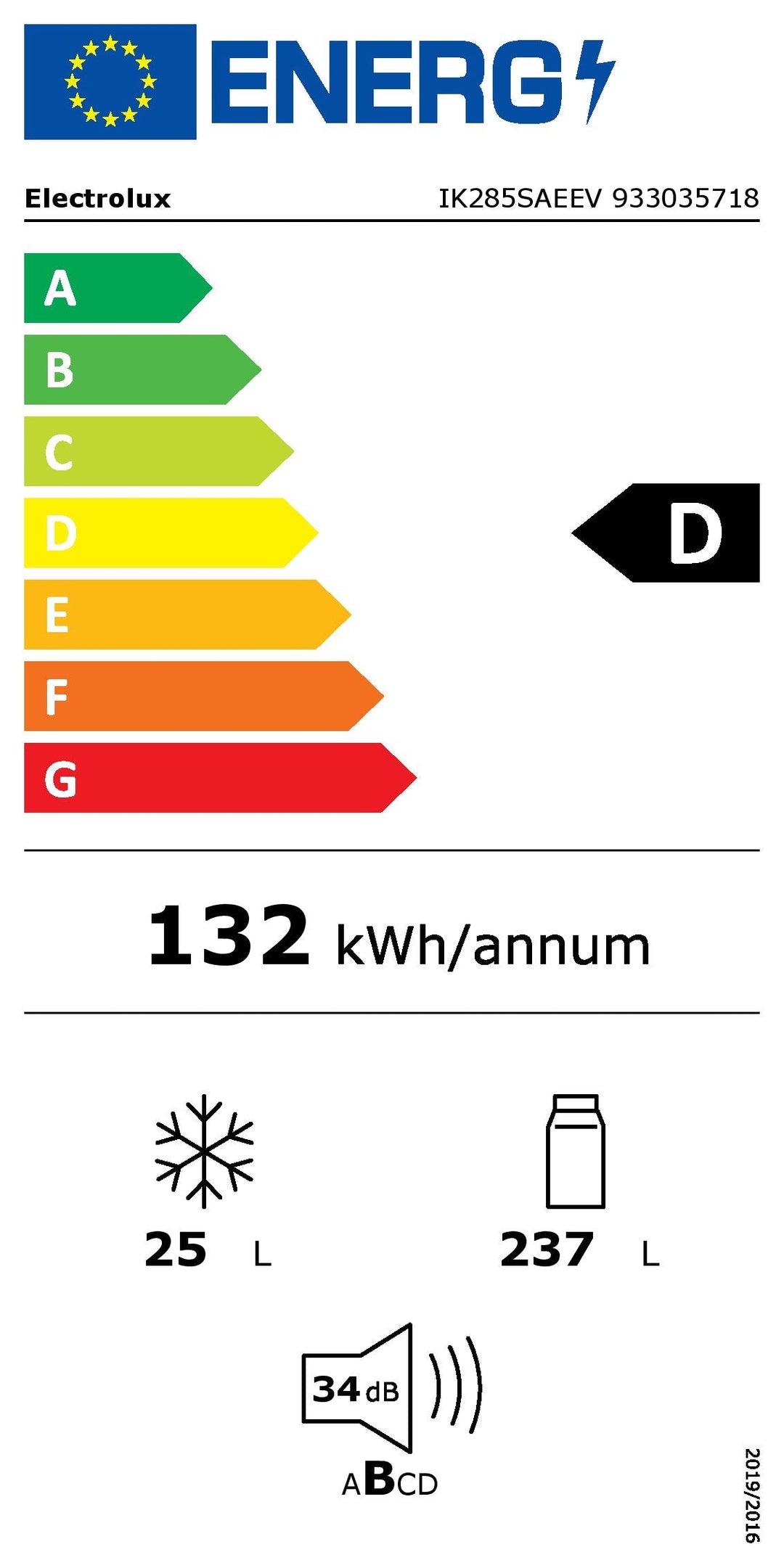 Electrolux Kühlschrank IK285SAEEV