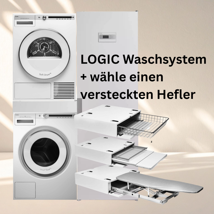 ASKO Logic Waschsystem – W4096R W/3, T408HD W &amp; Trockenschrank DC7784HP.W
