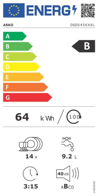 ASKO Geschirrspüler DSD545KXXL