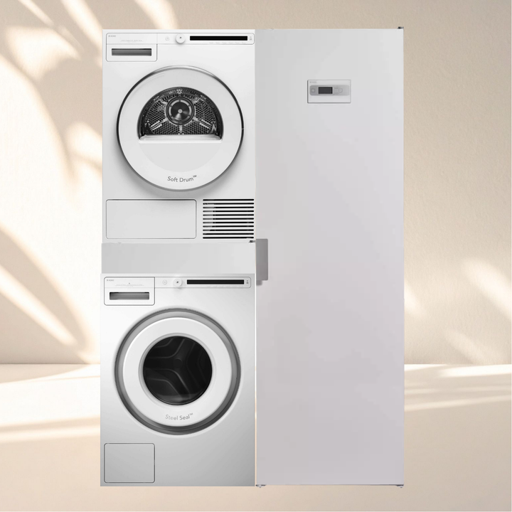 ASKO Classic Waschsystem – W2086C W/3, T2082H W & Trockenschrank DC7784HP.W