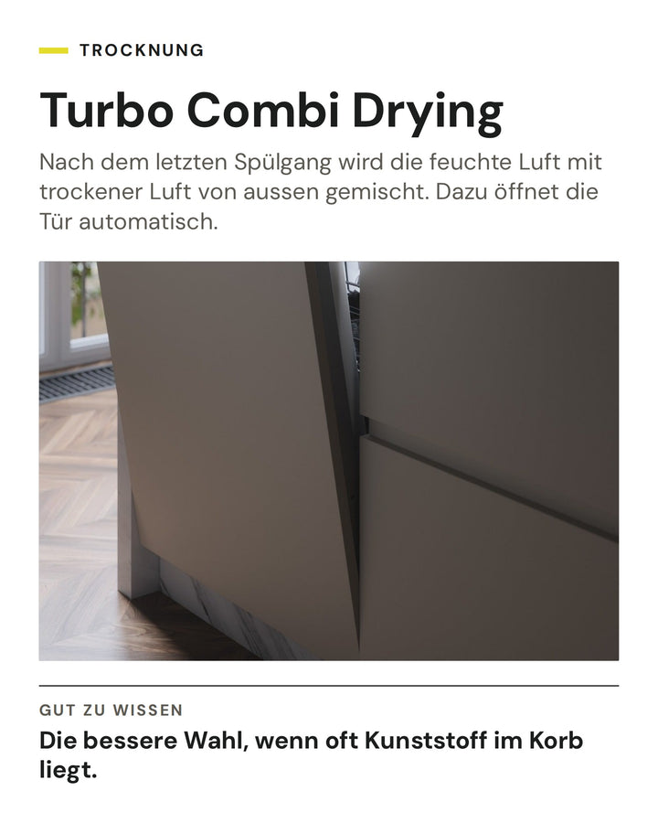 ASKO Turbo Combi Drying: Trocknung mit Luftmischung und automatischer Türöffnung