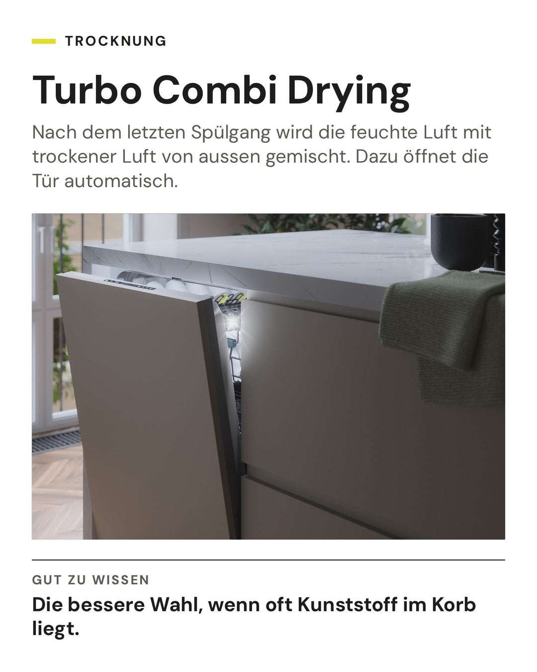 ASKO Turbo Combi Drying: Trocknung mit Luftmischung und automatischer Türöffnung