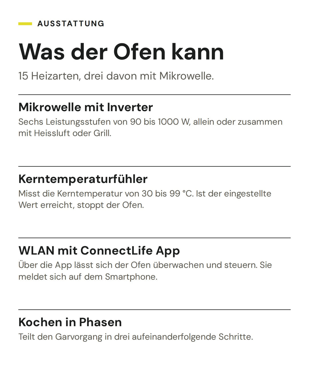 ASKO Backofen mit Mikrowelle OCM 24 BGH: Mikrowelle mit Inverter, Kerntemperaturfühler, WLAN mit ConnectLife App, Kochen in Phasen