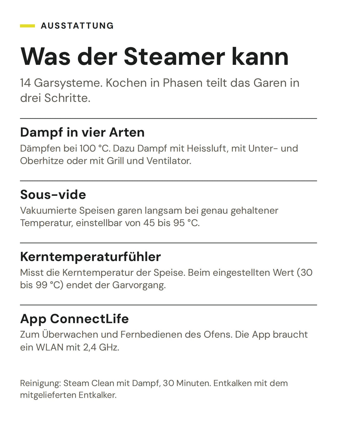 ASKO Kombisteamer OCS 26 BGH: Dampf in vier Arten, Sous-vide, Kerntemperaturfühler, App ConnectLife