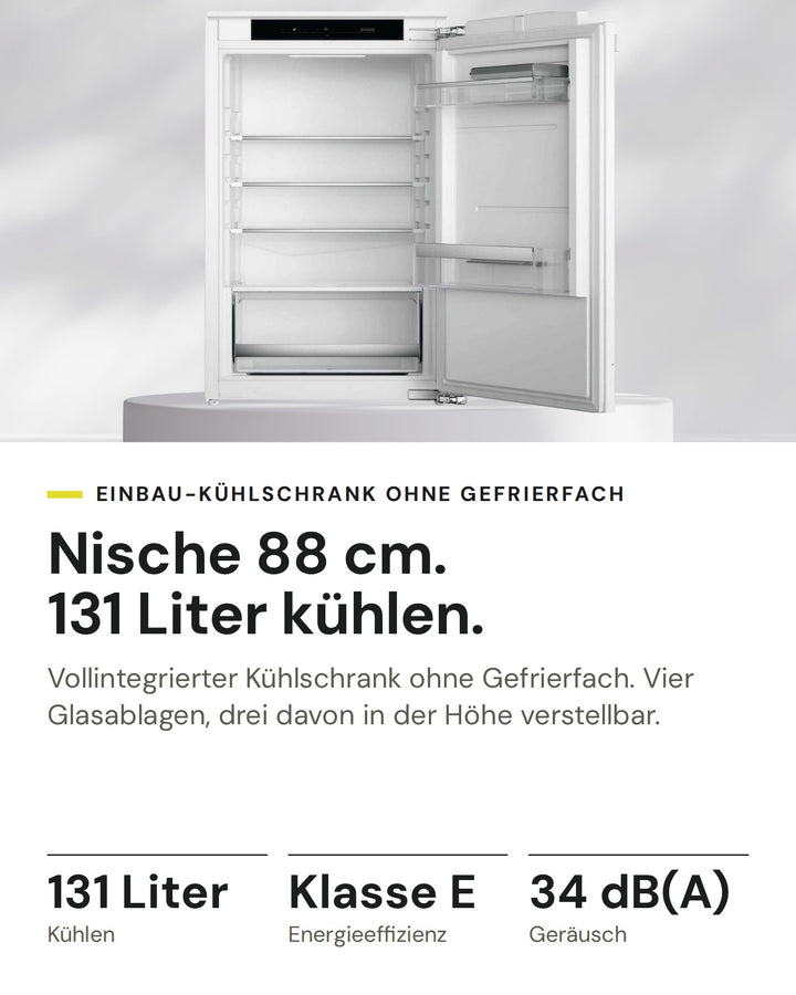 ASKO Kühlschrank R 30931 EI auf einen Blick: Kühlen 131 Liter, Energieeffizienz Klasse E, Geräusch 34 dB(A)