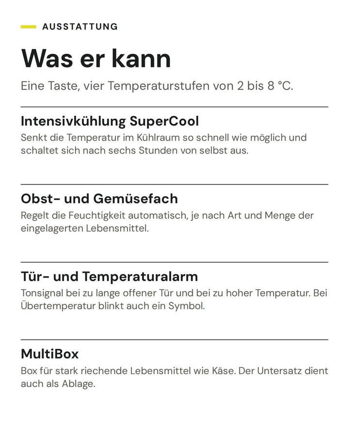 ASKO Kühlschrank R 30931 EI: Intensivkühlung SuperCool, Obst- und Gemüsefach, Tür- und Temperaturalarm, MultiBox