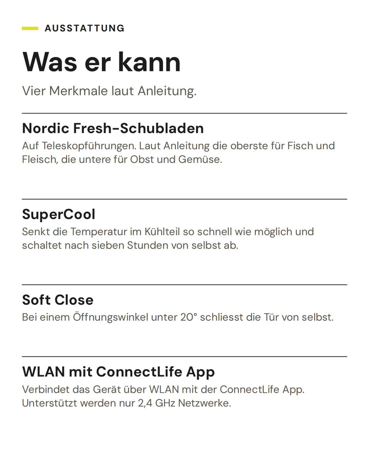 ASKO Kühlschrank RBB 276 DND1: Nordic Fresh-Schubladen, SuperCool, Soft Close, WLAN mit ConnectLife App