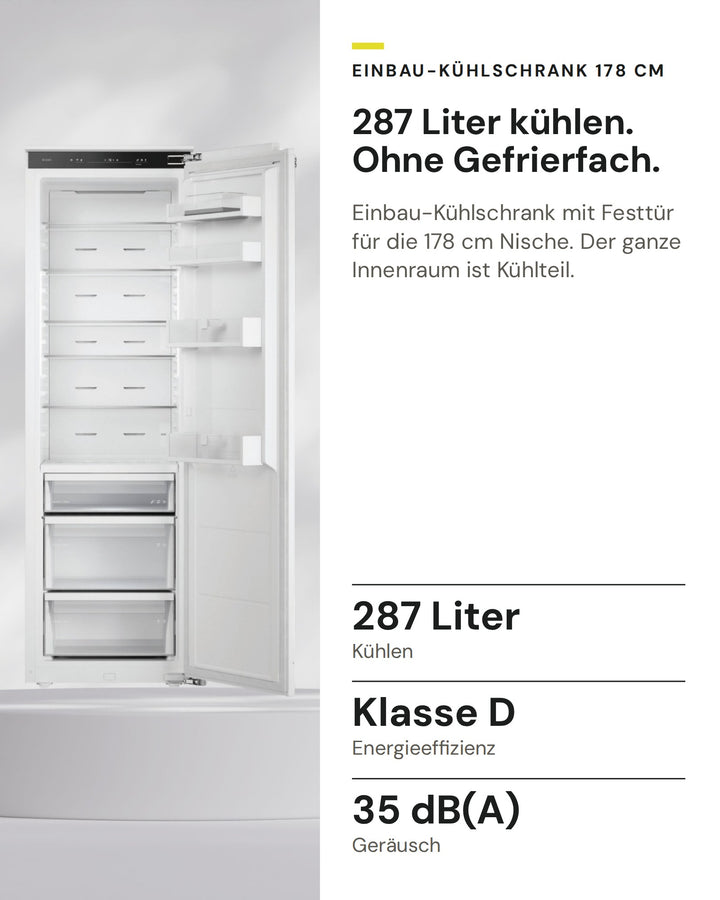 ASKO Kühlschrank RBR 276 DND1 auf einen Blick: Kühlen 287 Liter, Energieeffizienz Klasse D, Geräusch 35 dB(A)