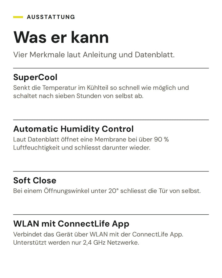 ASKO Kühlschrank RBR 276 DND1: SuperCool, Automatic Humidity Control, Soft Close, WLAN mit ConnectLife App