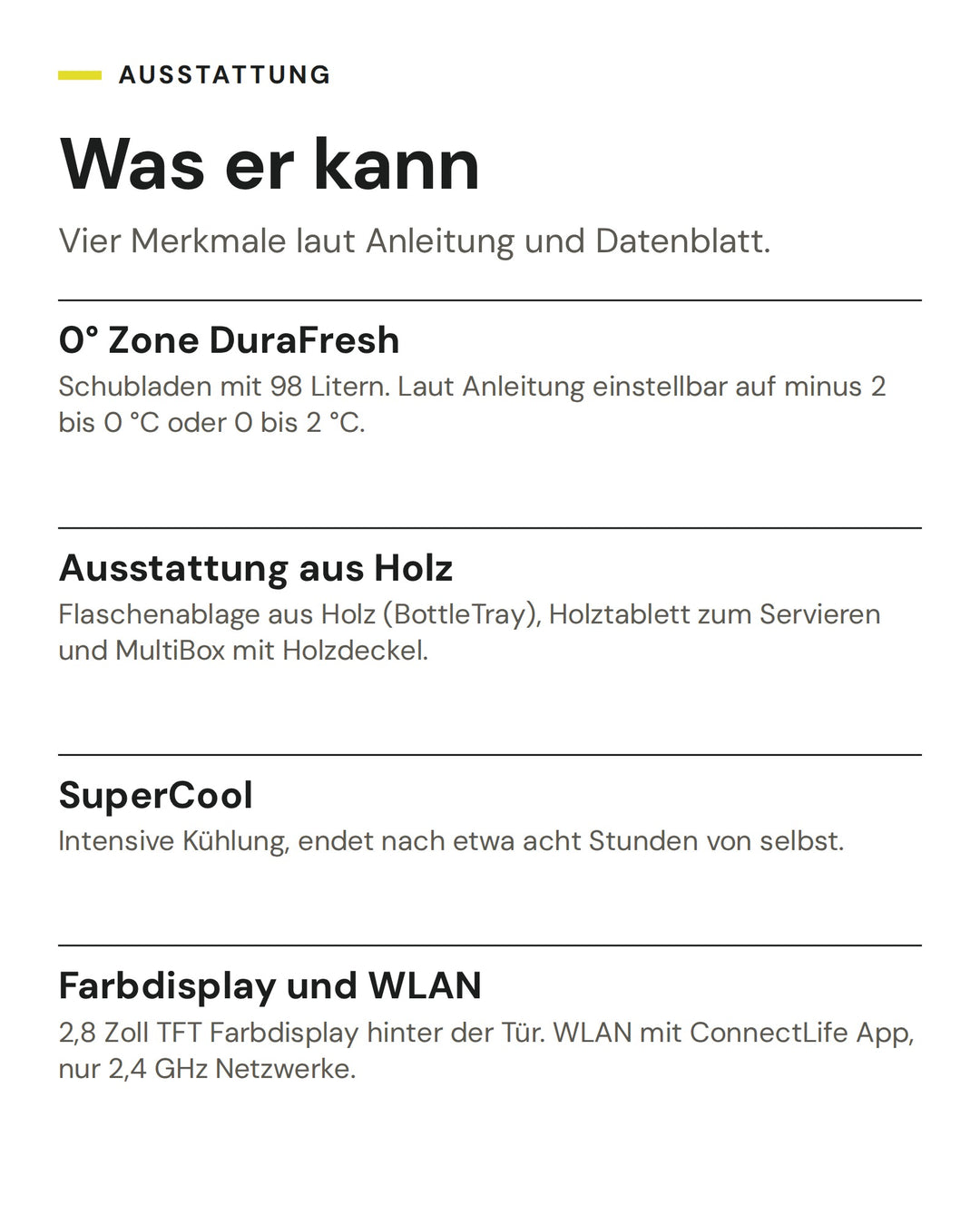 ASKO Kühlschrank RBR 576 DNC 1: 0° Zone DuraFresh, Ausstattung aus Holz, SuperCool, Farbdisplay und WLAN