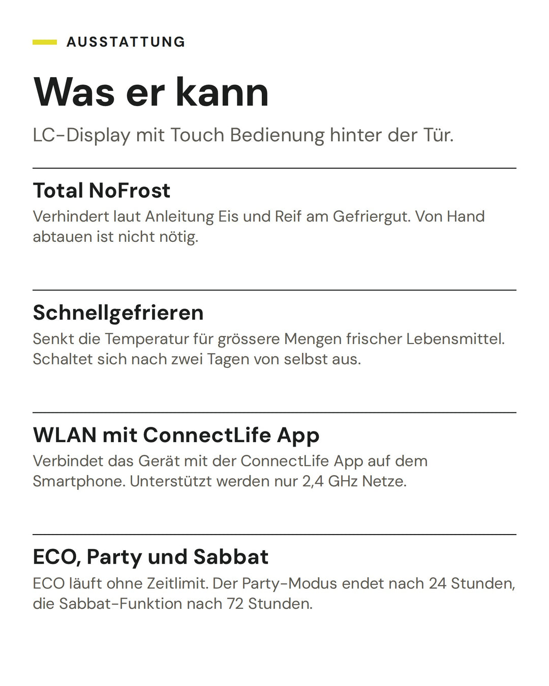 ASKO Gefrierschrank RFF 286 KNCS1: Total NoFrost, Schnellgefrieren, WLAN mit ConnectLife App, ECO, Party und Sabbat