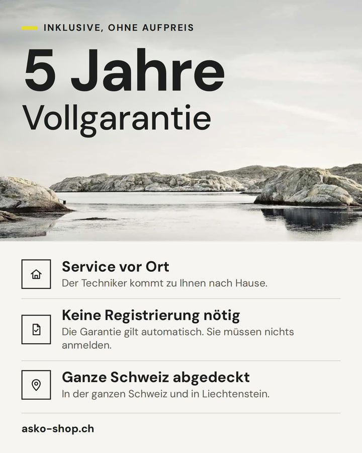5 Jahre Garantie inklusive