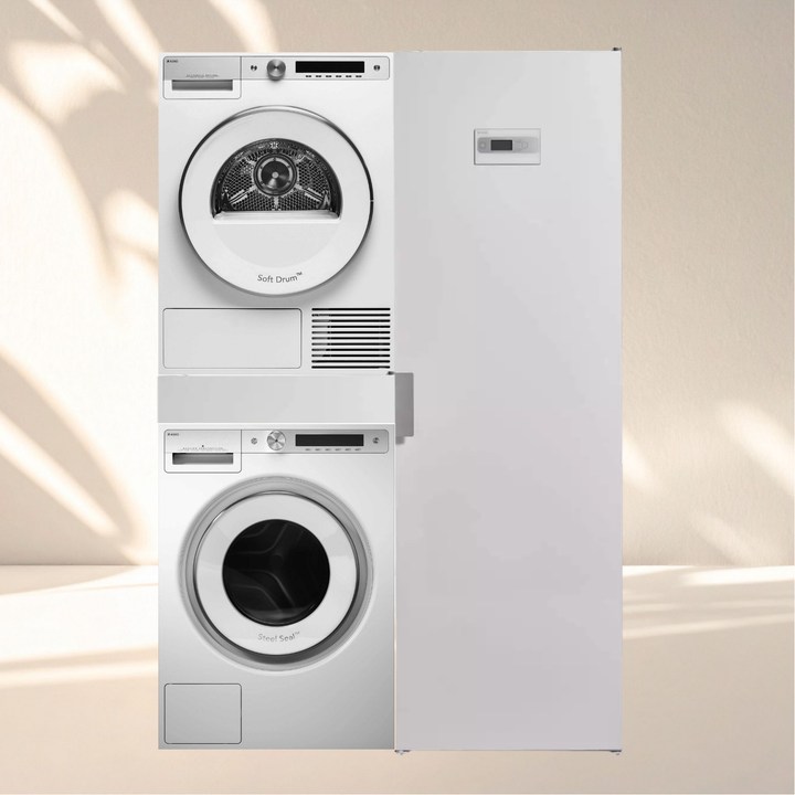 ASKO Style Waschsystem – W6098X W/3, T608HX W & Trockenschrank DC7784HP.W