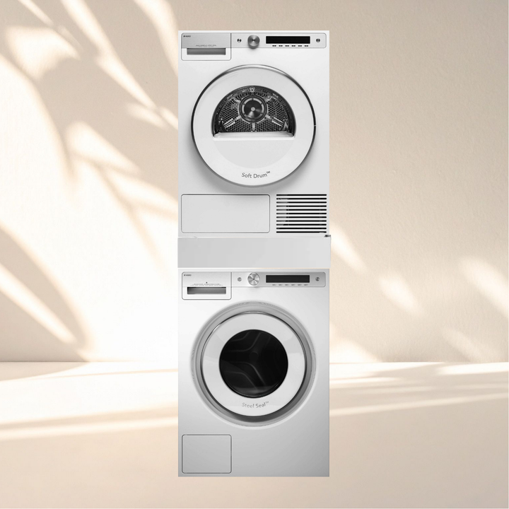 ASKO Style Waschset W6098X W/3 + T608HX W – Waschturm mit Zwischenbausatz nach Wahl