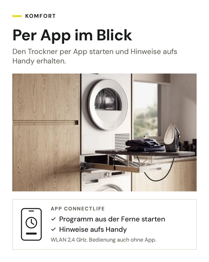 ASKO Wäschetrockner mit App ConnectLife