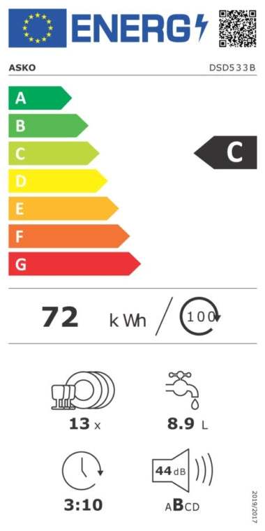 ASKO Geschirrspüler DSD533B