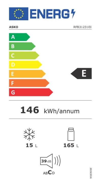 Energieetikette Kühlschrank RFB 31231 EI