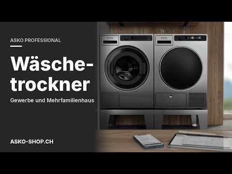 ASKO Professional Wäschetrockner: Aufbau und Trocknungsarten (Video)