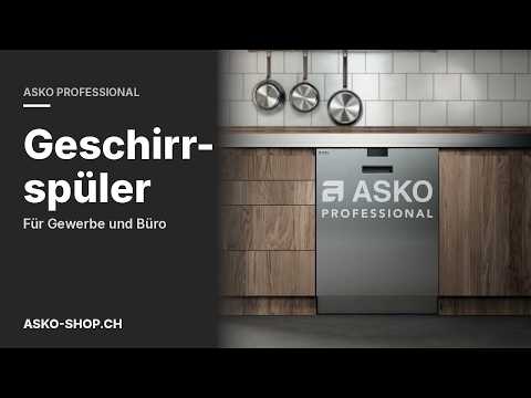 ASKO Professional Geschirrspüler für Gewerbe und Büro (Video)